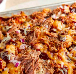 BBQ Pit-Brisket & Beef Tater Tot Casserole