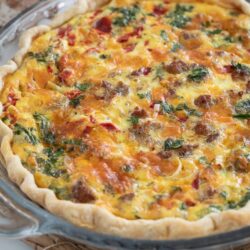 Tuscan Sausage Quiche